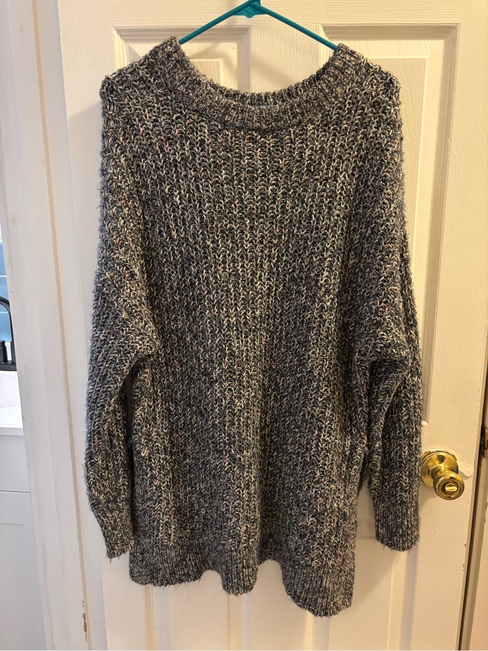 Aerie Oversized Knit Sweater - Gray